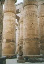 Groe Sulenhalle im Tempel zu Karnak